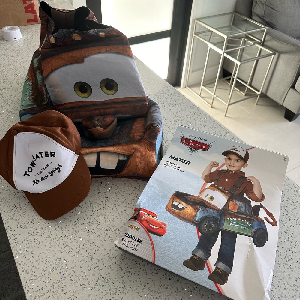 Mater Halloween Costume from Disney Movie Cars - new never used